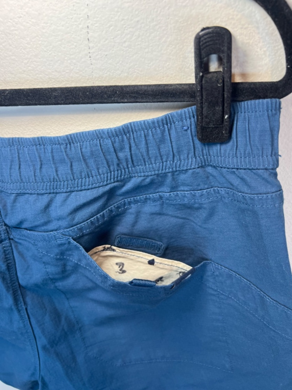 The North Face Ridgeside Pull On Shorts Teal Pockets Ripstop Outdoor Trail Large - Picture 11 of 12